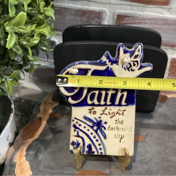 “3/$15” - Ceramic crafted - Faith to Light the darkened sky - Very Gently Used - Picture 5 of 6